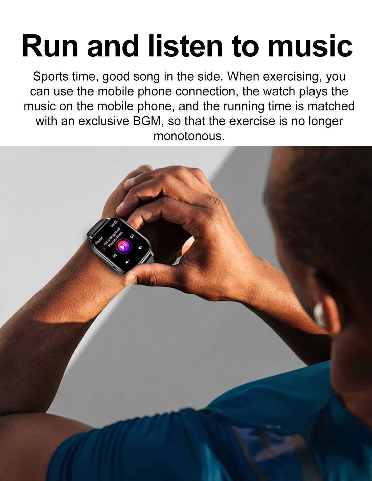 New Smart Watch Men GPS Track 2.01 Inch HD Screen Heart Rate Monitor Sports Fitness Tracker Bluetooth Call Smartwatch 
