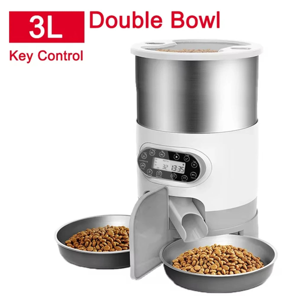 Smart Pet Feeder Automatic Cat Food Dispenser Cat Dog Bowl Automatic Cat Feeder Dog Slow Food Machine With Timed Quantitative