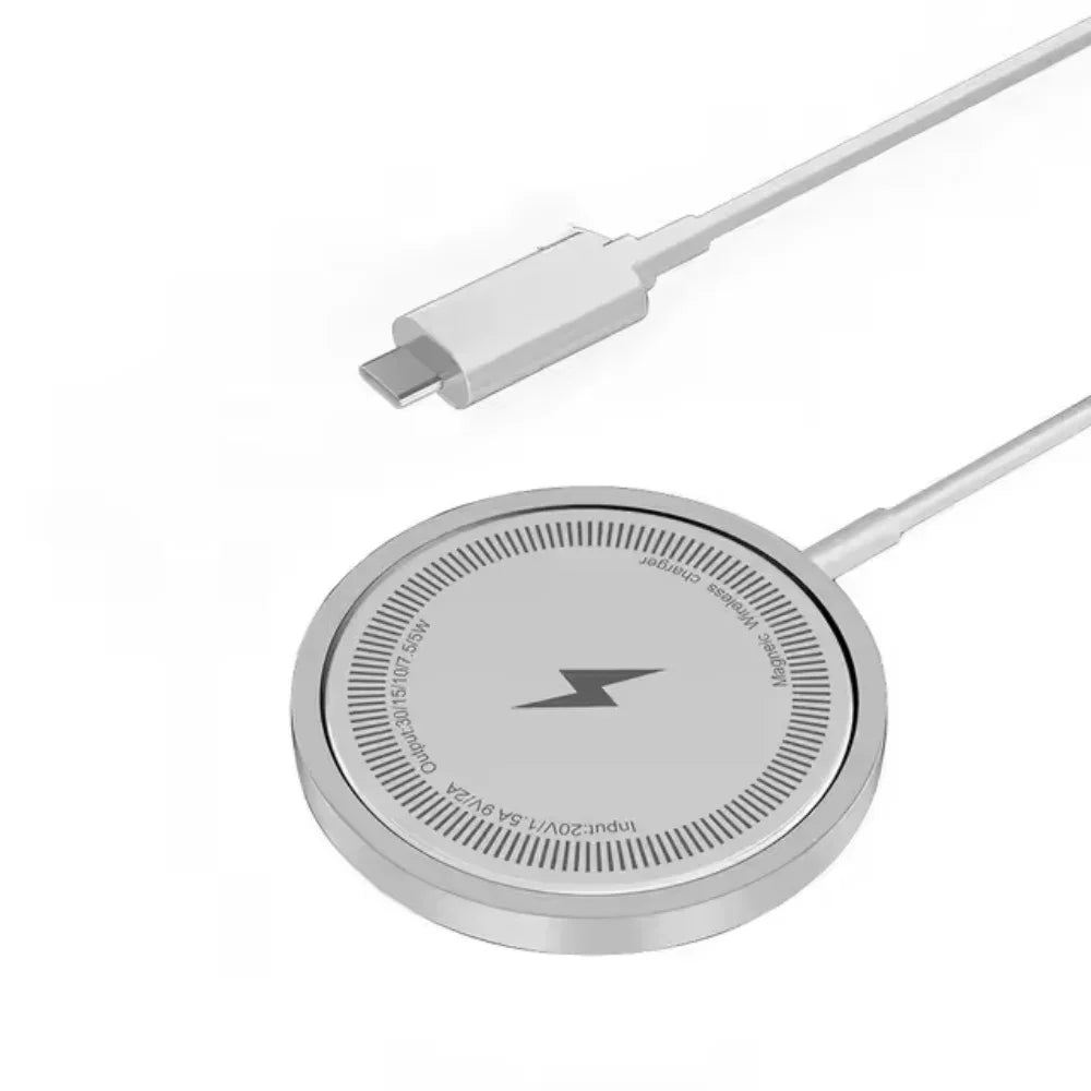 New 30W Magnetic Wireless Charger Fast Charging Pad Stand for iPhone 16 15 Pro Max Phone Chargers Station with Type C Data Cable