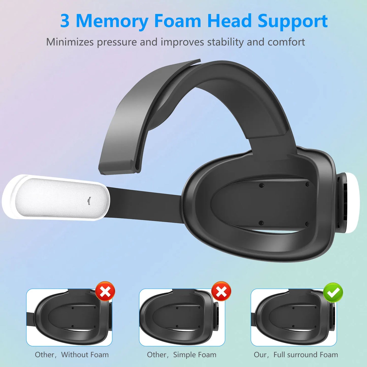 For Meta quest3 and quest3s Adjustable Headsets Wear comfortable and pressure free quest3 Headsets with VR accessories
