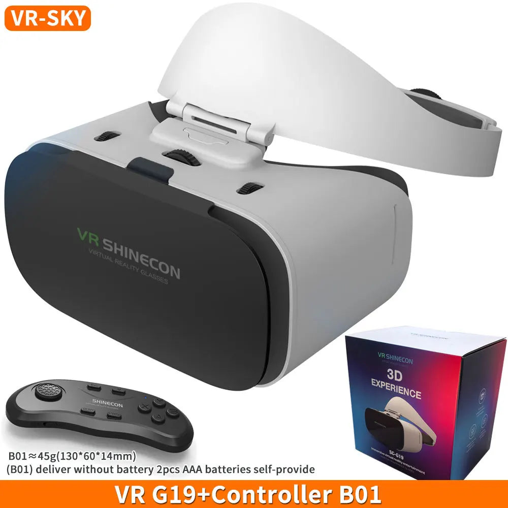 Virtual Reality 3D VR Glasses Shinecon G19 VR Glasses Google Cardboard Headset Virtual Glasses for ios Android Smartphone