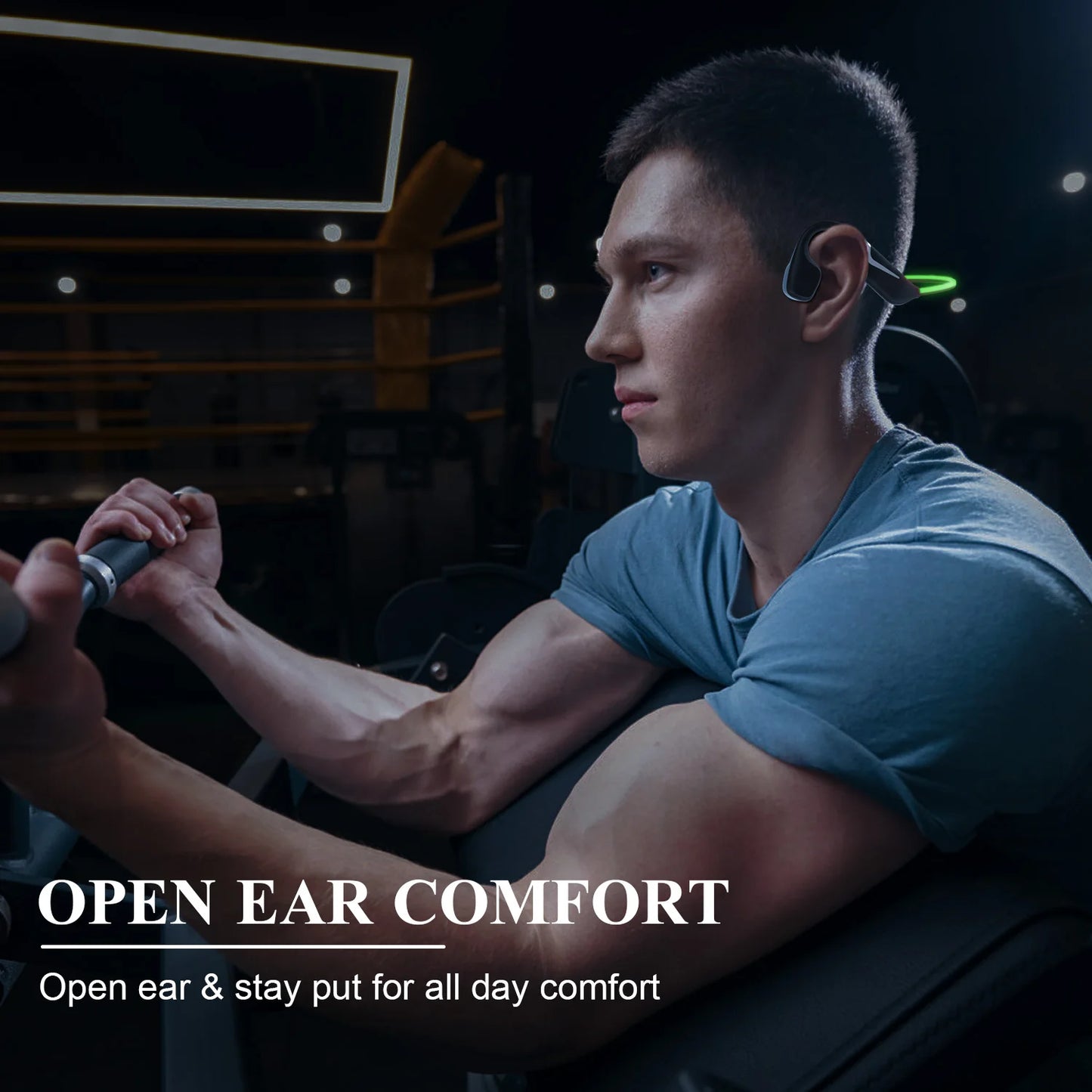 PARAMITA Dv68 Pro New Night Running glow-in-the-dark Sports Headphones Waterproof bone conduction headphones suitable for outdoo