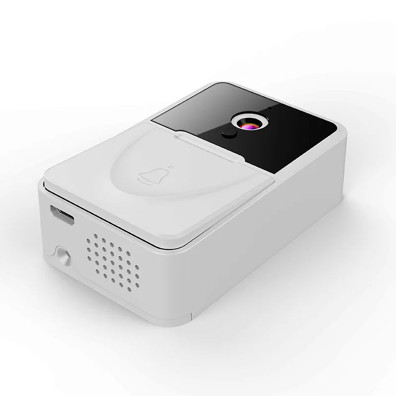 WiFi Video Doorbell Camera Visual Wireless Smart Doorbell Night Vision Two-Way Audio Cloud Storage Security Door Bell Chime