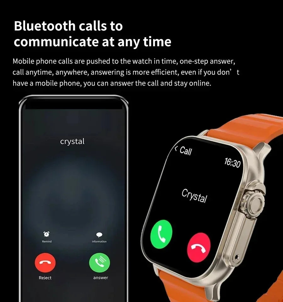 Smart Watch 2025 T800 Ultra 2 Watch Ultra Gen 2 IWO Watch Bluetooth Heart Rate Waterproof Wireless Fitness Watch 