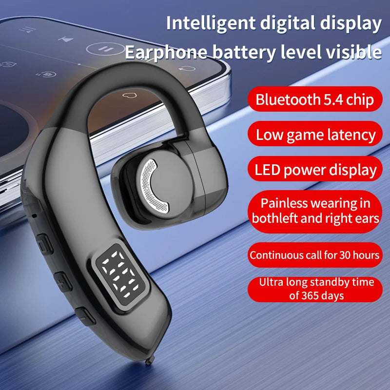 Wireless Bluetooth Headphones Bone Conduction Earphones With Microphone Handsfree Noise Canceling Headset For Driving Audifonos