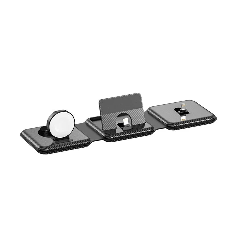 3 In 1 Magnetic Wireless Charger Pad Stand For iPhone 16 15 14 12 Pro Max Apple Apple 8 7 6 Airpods Fast Charging Dock Station