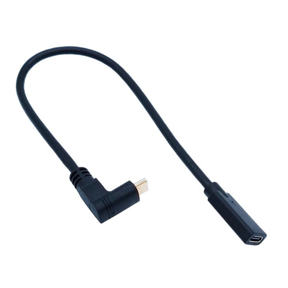 5Pin Converter Data Cable 90 Degree Elbow Micro/Mini USB2.0 Male To USB 3.1 Type C Male Adapter Converter OTG Charging Line