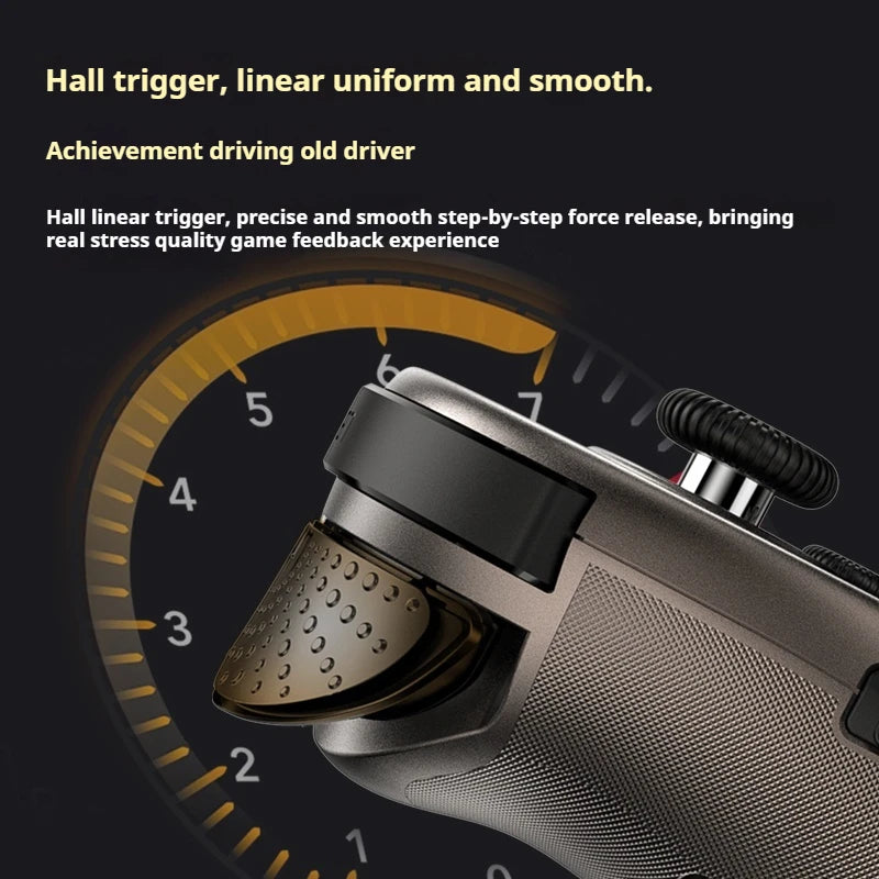 ShanWan Dual-Mode Gamepad Pc Mobile Phone Stretch Gaming Controller Hall Joystick Trigger Wired Bluetooth Wireless Game Handle