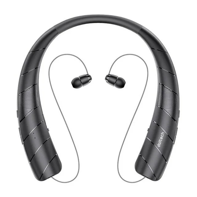 Neckand Bluetooth Earphones Speaker 2 in 1 Smart Column Surround Stereo Wireless Music Soundbar Portable Waterproof Long Working