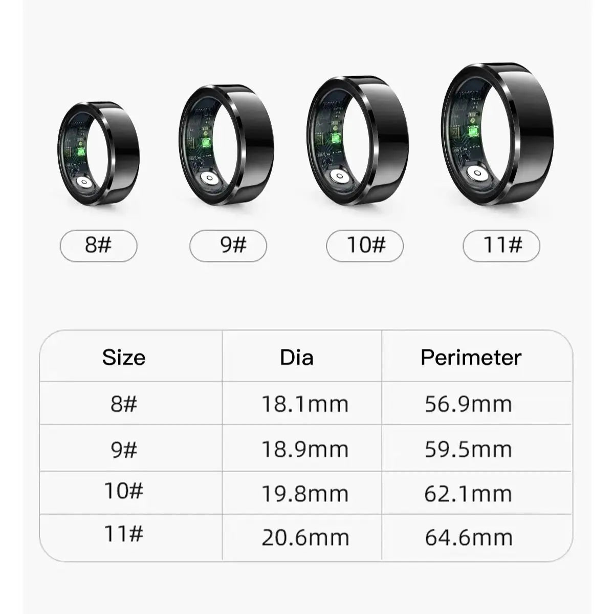 Men smart ring 2025, Sleep & Heart Rate & Stress Tracker, 5ATM Waterproof, R6Pro smart rings for women,Compatible iOS/Android