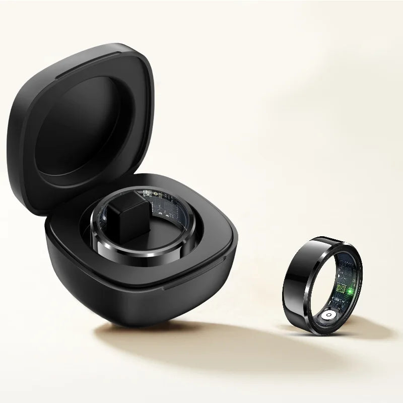 Men smart ring 2025, Sleep & Heart Rate & Stress Tracker, 5ATM Waterproof, R6Pro smart rings for women,Compatible iOS/Android
