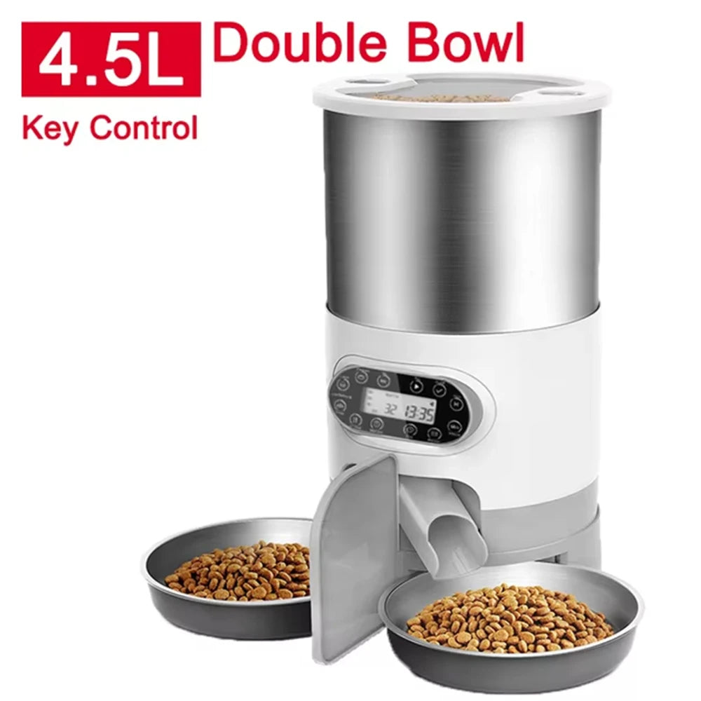 Smart Pet Feeder Automatic Cat Food Dispenser Cat Dog Bowl Automatic Cat Feeder Dog Slow Food Machine With Timed Quantitative