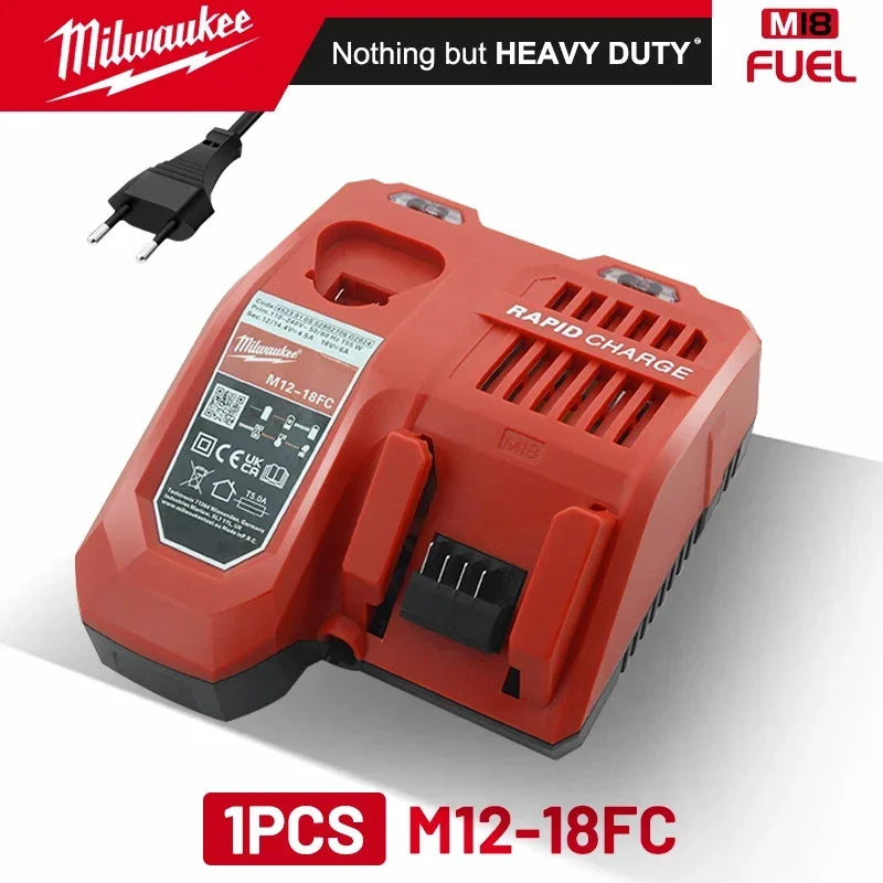 original Milwaukee M18 Power Tool Battery, Charger, 18V 6Ah Li-Ion M18B5 48-11-1860 48-11-1850 48-11-1840 48-11-1830 48-11-1820