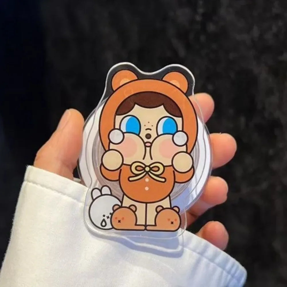 NEW Korea Cartoon Cartoon Strong Magnetic Popsockets Holder for Magsafe Griptok Foldable Stand Finger Bracket Case Accessory