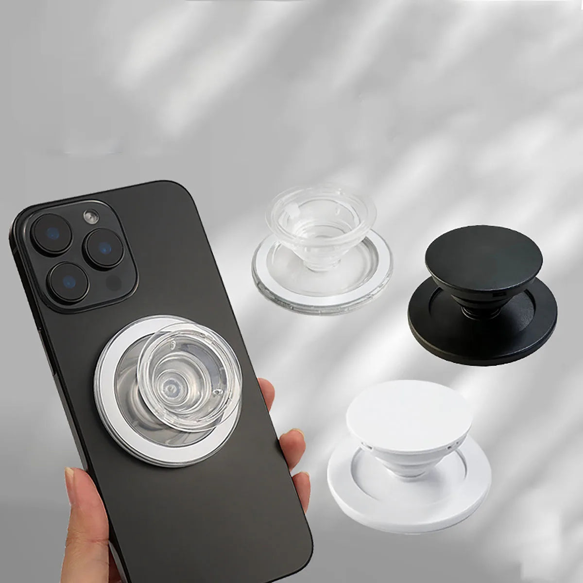 Magnetic Folding Mobile Phone Grip Holder Socket Pocket Support for Magsafe IPhone 15 14 13 Mac Safe Ring Finger Expanding Stand