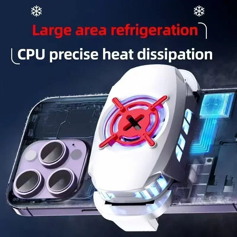 A01 Mobile Phone Back-clip Semiconductor Cooling Fan Radiator for IOS Android PUBG Cooler Live Cool Heat Sink Game Accessories