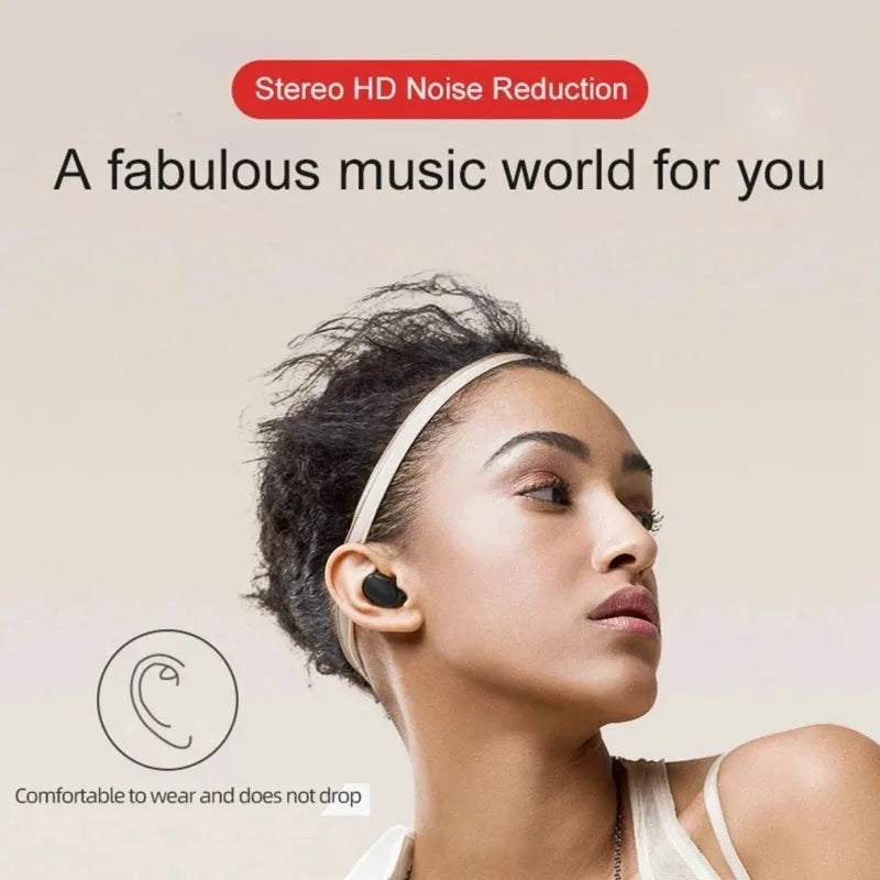 E6S TWS Wireless Headphones Sports Waterproof Bluetooth 5.0 Earphone Stereo Headset with Microphone for Iphone Xiaomi Vivo Oppo