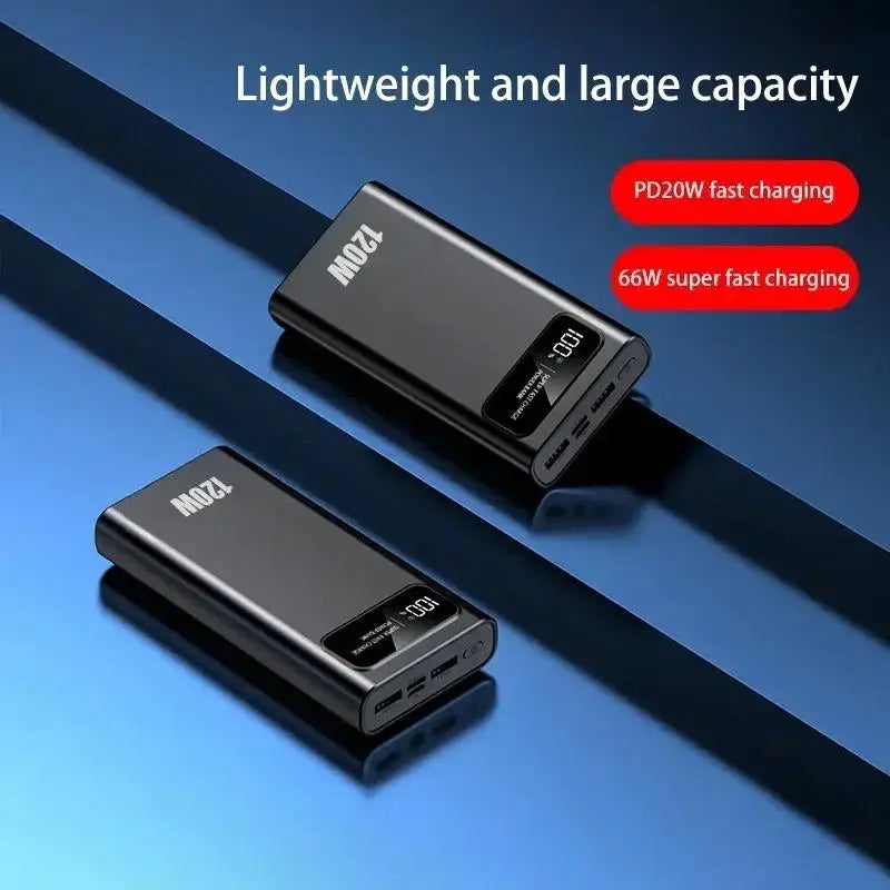 Xiaomi Power Bank 200000mAh 120W Super Fast Charging Battery High Capacity Digital Display Power Bank For iPhone Samsung Huawei