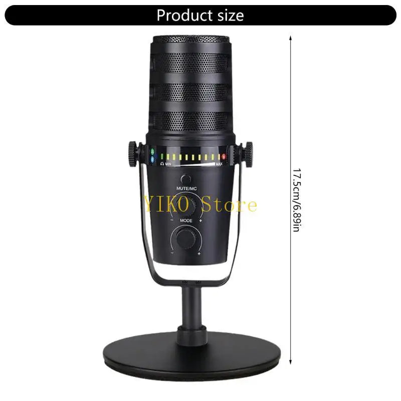 K32C Durability USB Dynamic Microphone For Music Production Broadcasting Mic
