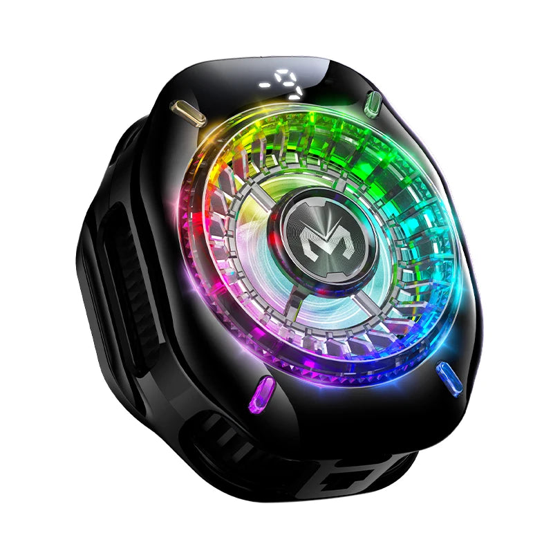MEMO CX10 Semiconductor Phone Cooler with RGB Lights Magnetic Clip on Ice-Freezing Strong Cooling for Gaming & Live Streaming