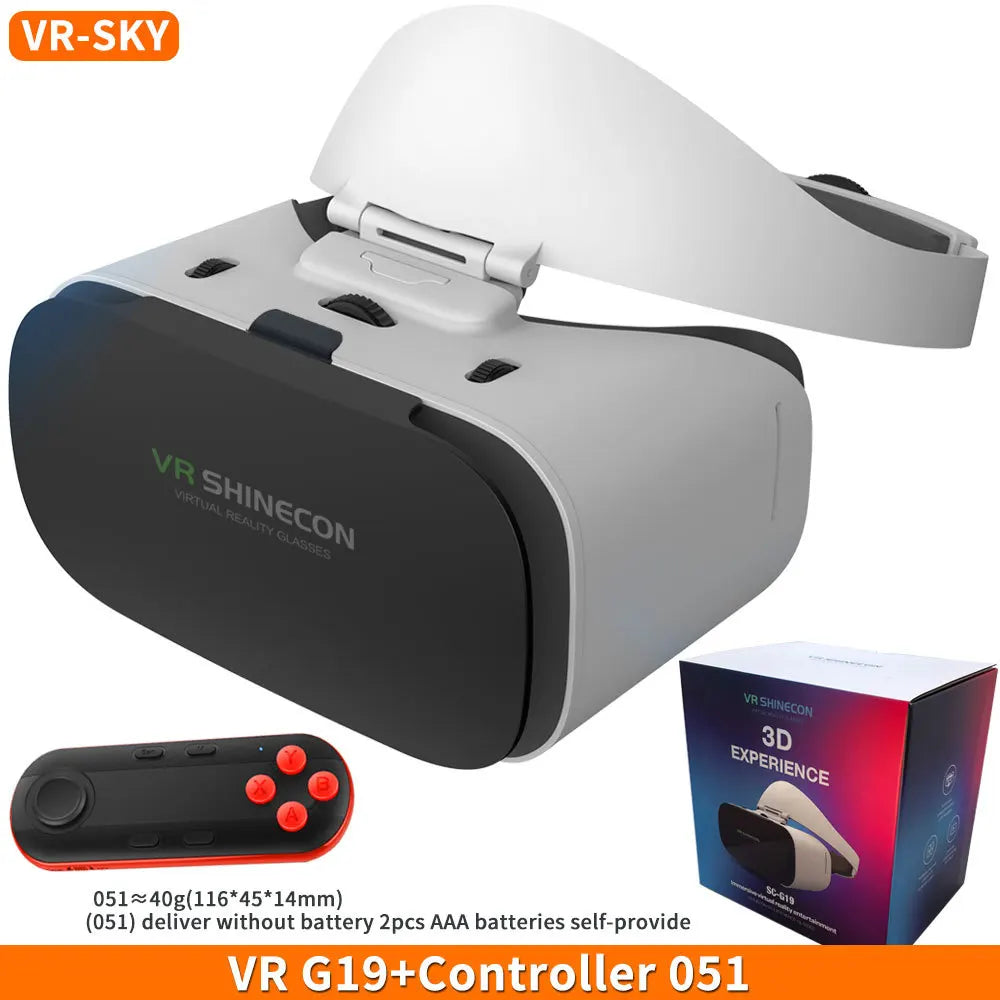 Virtual Reality 3D VR Glasses Shinecon G19 VR Glasses Google Cardboard Headset Virtual Glasses for ios Android Smartphone