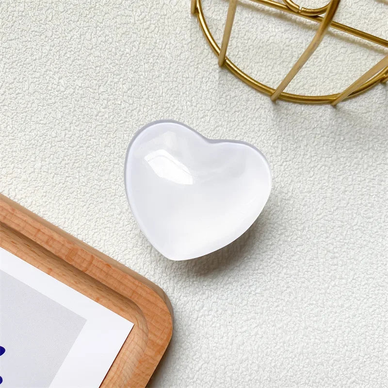 Heart Shape 3D Crystal Foldable Finger Ring Griptok Phone Holder for IPhone Samsung Support Socket Pocket Grip Tok Stand Bracket