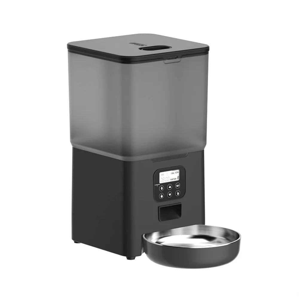 6L TuYa Wi-Fi Or Button Automatic Timmer Pet Feeder Smart Feed Dog Cat Feeder App For Pet Voice Recorder Food Dispenser Bowl