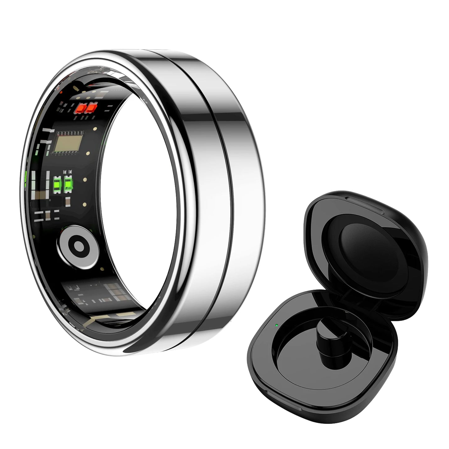 R04 Smart Ring Men Women Health Heart Rate Sleep Monitoring 5ATM Waterproof Multi-sport Modes Fitness Smart Ring For Android IOS