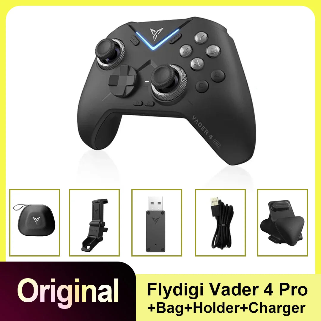 Flydigi Vader 4 Pro Gaming Controller With Hall Rocker Athletic Vibrate Trigger Switch 1000Hz Gamepad For Mobile Switch TV PC