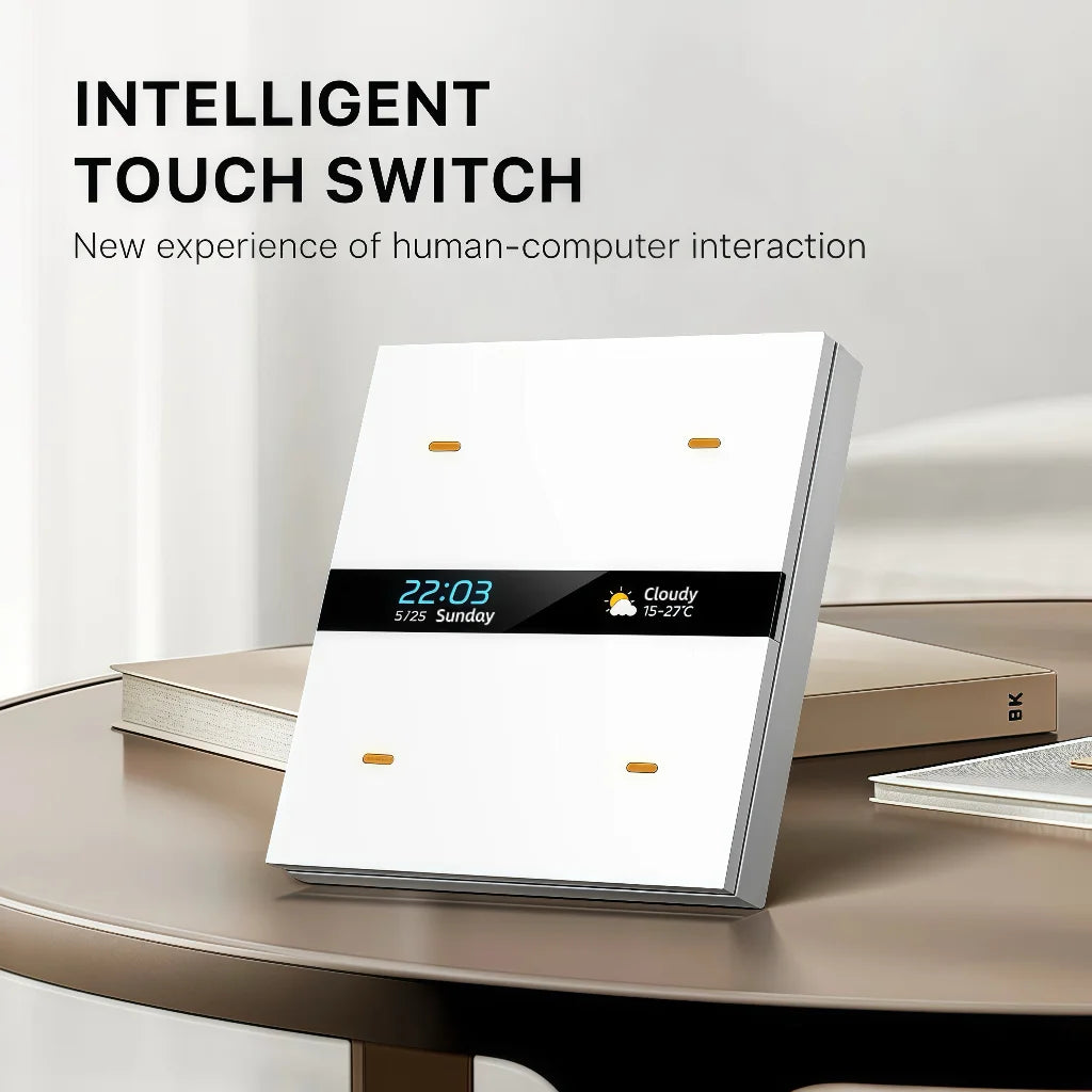 M8Pro smart home switch, home automation, scene mode switching, four - way relay, proximity - sensing radar