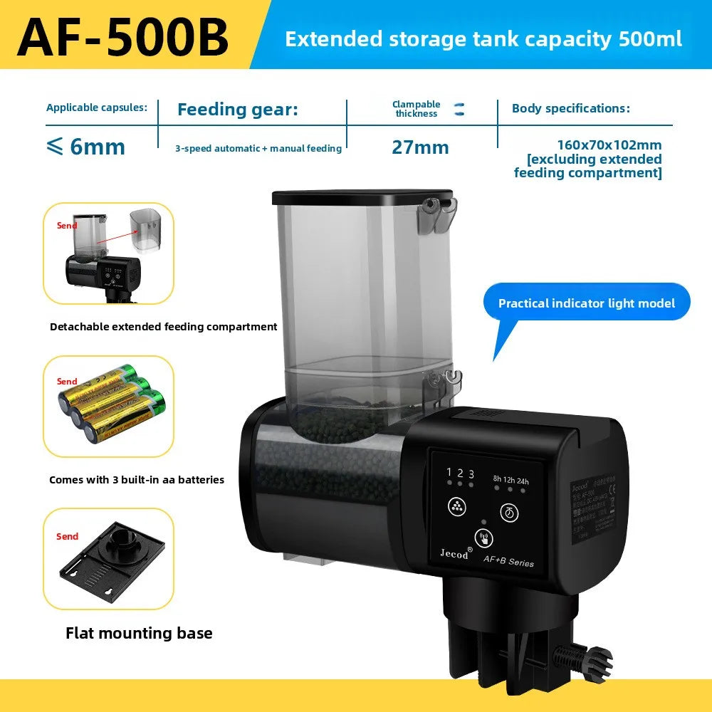 Jebao Fish Tank Aquarium Feeder Ornamental Fish Intelligent Large Capacity Timed Feeding Device