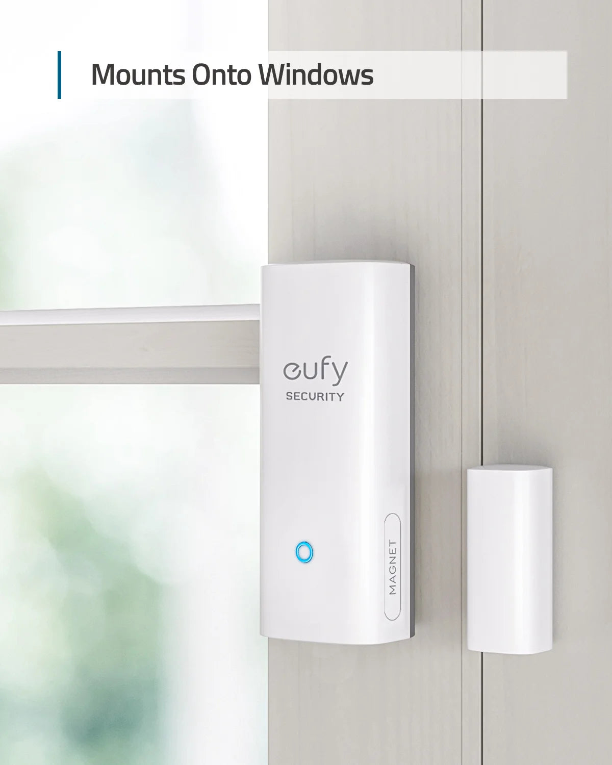 eufy Security Front Door Sensor Detects Smart Home Windows Transmits Alarm Triggers 24/7 Protection Service Requires homebase