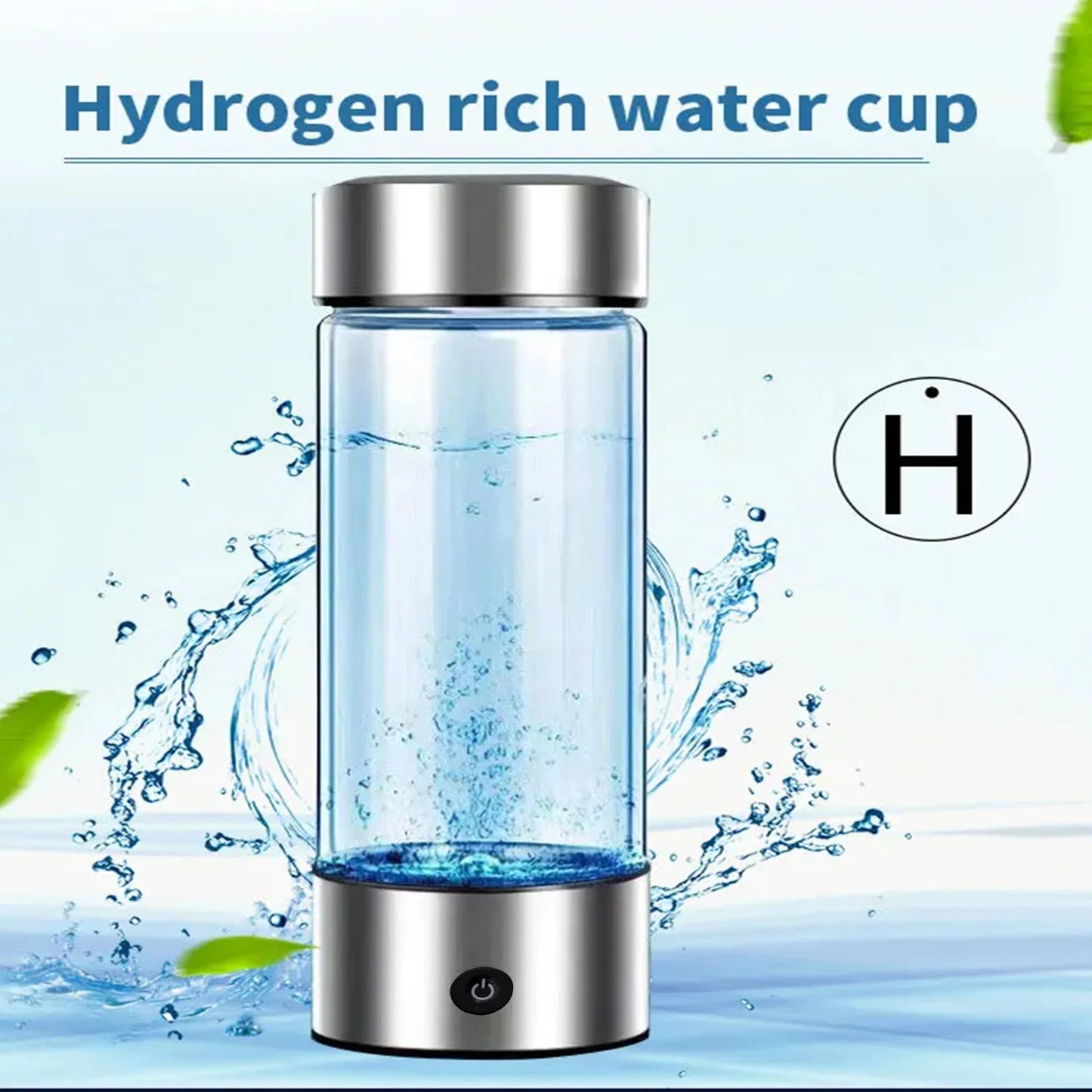 Qiumi Premium Hydrogen Water Bottle with Platinum-Titanium Electrolysis & Hydrogen-Oxygen Separation Proton Membrane | High H₂