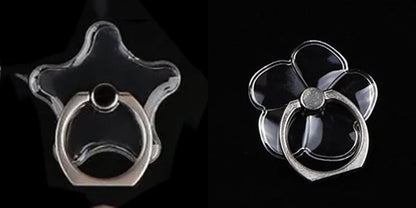 2pcs 1pcs Finger Ring Mobile Phone Smartphone Stand Holder Round Phone Ring Transparent Heart holder Star Socket Car Mount Stand