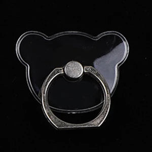 2pcs 1pcs Finger Ring Mobile Phone Smartphone Stand Holder Round Phone Ring Transparent Heart holder Star Socket Car Mount Stand