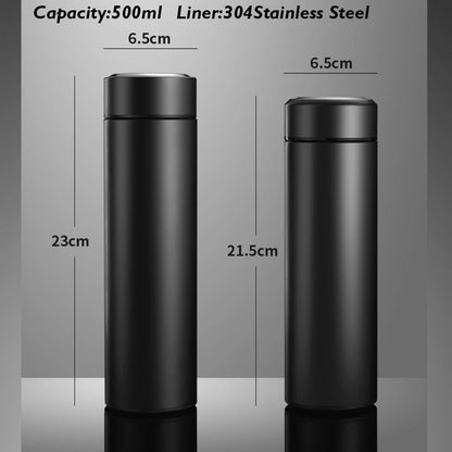 Thermos Cup 304 Stainless Steel Business Gift Tea Water Cup Smart Temperature Display Thermos Cup Water Bottles