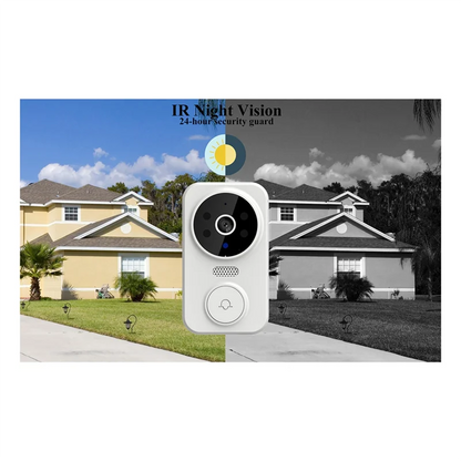 A10F-Tuya Smart Home Doorbell Camera WIFI Wireless Doorbell DC AC Battery Powered Camera Bell Smart Life Doorbell Camera