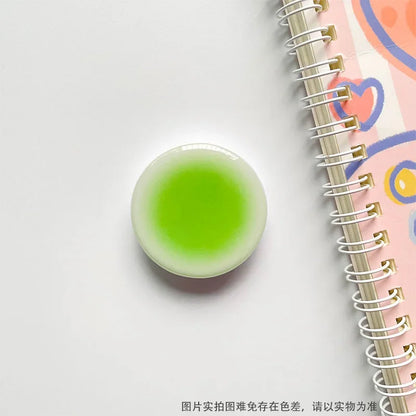 Korean Style Ins Creative Gradient Solid Color Glue Lazy Desktop Retractable Mobile Phone Air Bag Holder Ring Buckle Pop Sockets