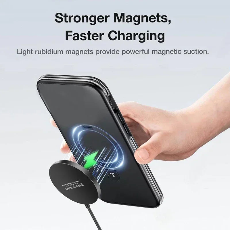 30W Magnetic Wireless Charger Pad PD Type C USB Phone Fast Charging Dock Station for Samsung iPhone 16-11 Pro Max Airpods 3/2