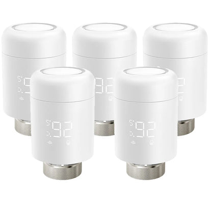 AVATTO Tuya 1-6PCS Wifi TRV Radiator Actuator Valve Thermostatic Radiator Valve Temperature Controller Support Alexa Google Home
