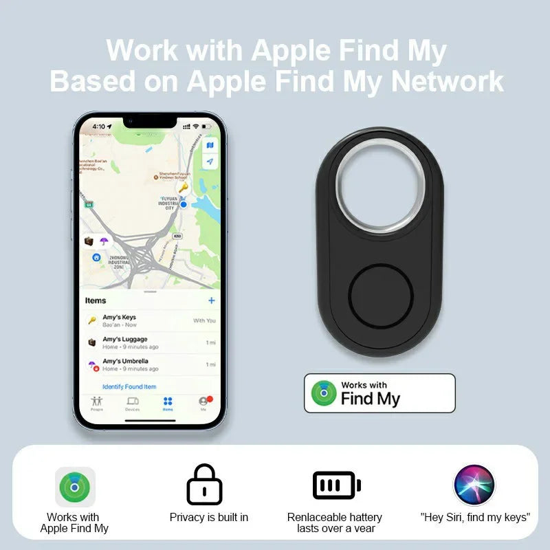 Mini Smart Tracker Suitable Apple Finder Locator Used In Conjunction With Airtag Google Find My Device Anti Loss Aviation Tag