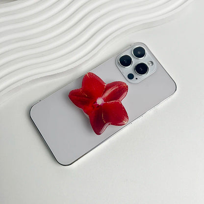Phone Holder Folding Ring Phone Support Popular Style Internet Celebrity Orchid Acrylic Socket Grip Cymbidium Custom