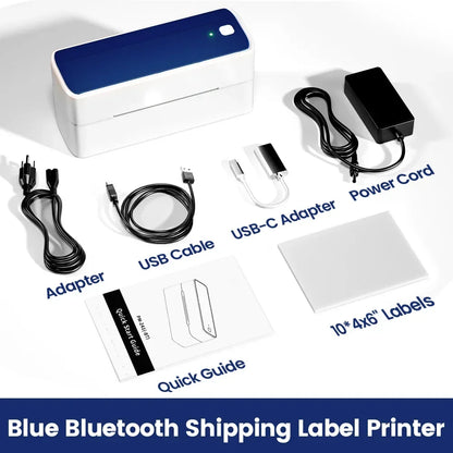 Phomemo 241 Bluetooth Thermal Label Printer Wireless Small Shipping Label Printer 4X6 Compatible with iPhone Android Mac Window