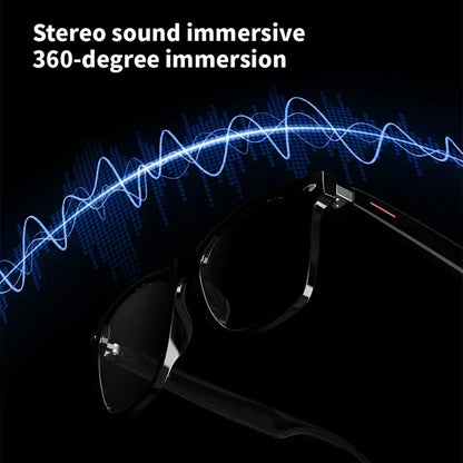 Hiwego Camera Smart Music Sunglasses Earphones Wireless Bluetooth Headset HIFI Sound Headphone Driving Glasses Hands-free Call