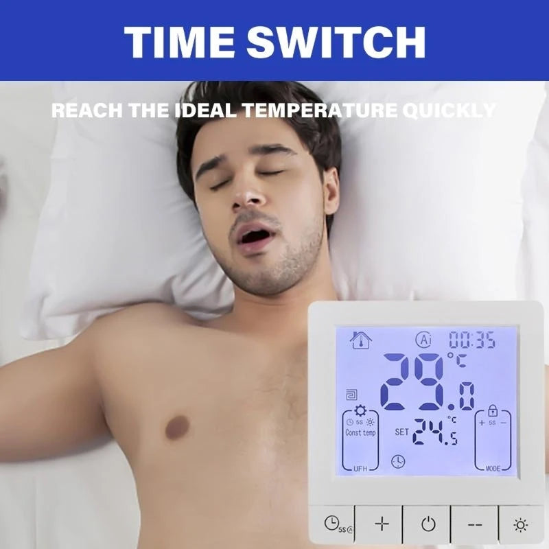 25A Programmable Room Thermostat Remote Control Intelligent Thermostat 601C