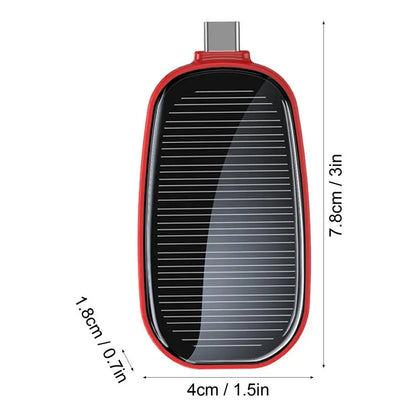 Solar Mini Power Bank Key Ring Portable Solar Phone Charger Emergency Portable Charger Small Size Powerbank For Outdoor Camping