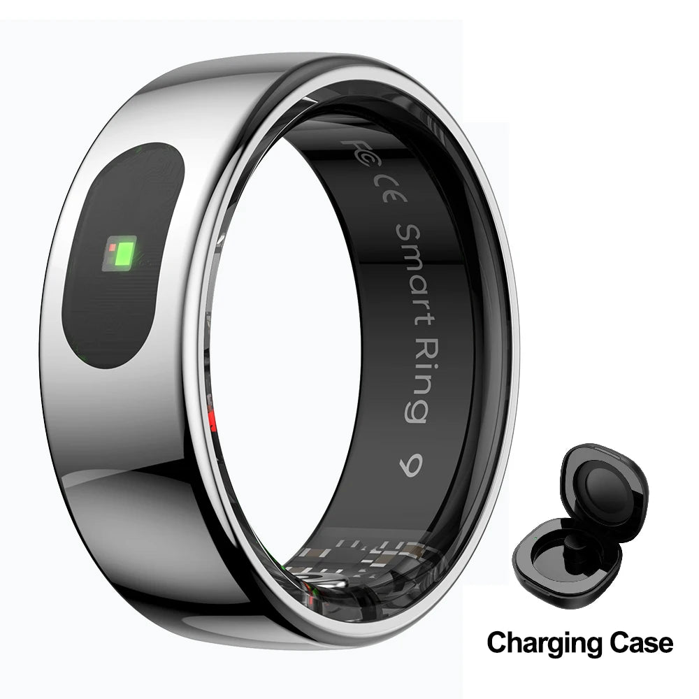 Smart Ring Men Women Temperature Health Monitor 5ATM Waterproof Music Video Control Sports Modes Rings Finger VS R02 R06 R09