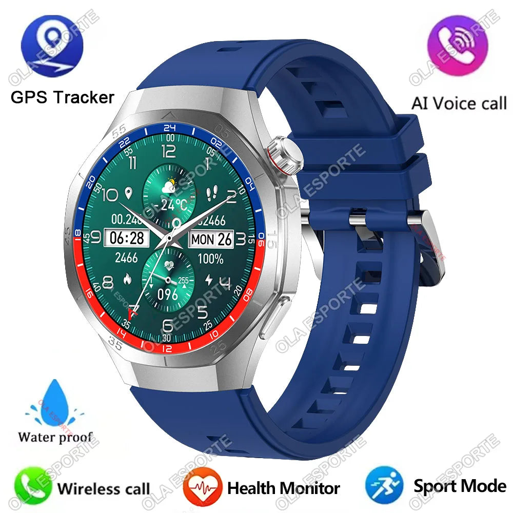 2025 New Watch GT5 Pro Smart Watch 1.5“ AMOLED Screen NFC GPS Tracker BT Calls Health Waterproof Smartwatch Men Women For Huawei