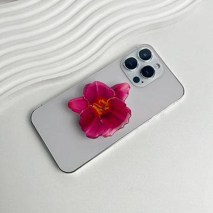 Phone Holder Folding Ring Phone Support Popular Style Internet Celebrity Orchid Acrylic Socket Grip Cymbidium Custom