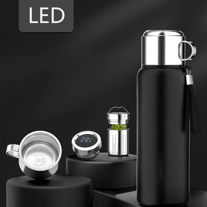 1200ML Smart Thermos Bottle Temperature Display Keep Cold and Hot Water Bottle Thermos for Water Tea Outdoor Sport Water Bottle